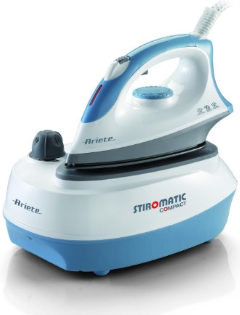 ARIETE Ferro da stiro con caldaia Ariete StiroMatic Compact 2400 W bianco e azzurro